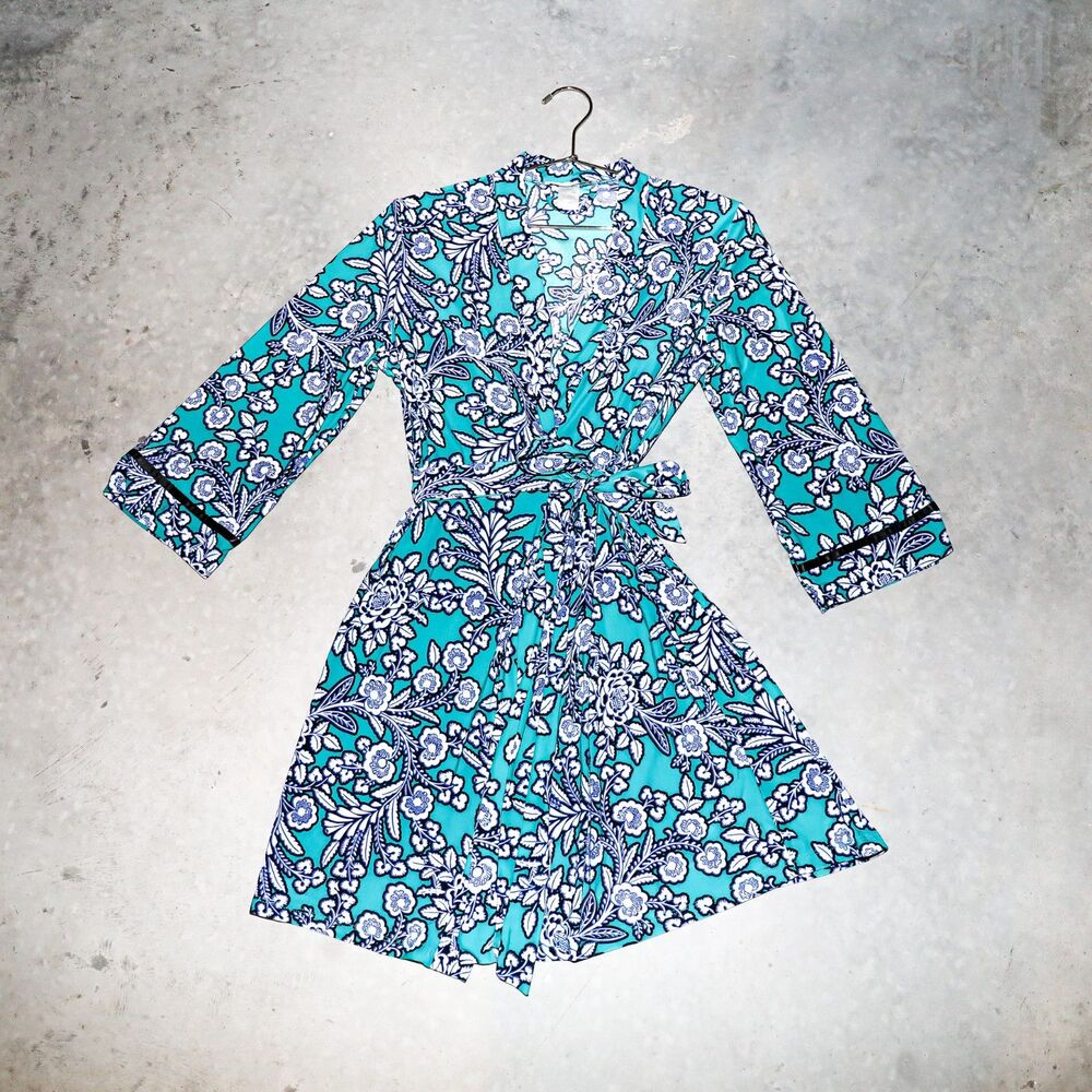 Floral Pajamas Set Two Piece‎ Loungewear Matching Set Sleepwear Size Medium - Picture 2 of 6